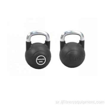 الجيم بالجملة pu kettlebell مقبض مقبض الحديد الزهر